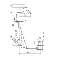 Смеситель для биде Rav Slezak Labe Хром арт-L045.5K — фото 2, Смесители для биде