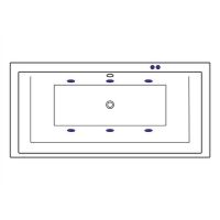 Акриловая ванна Excellent Crown Grand 190x90 WAEX.CRG19.SOFT.CR с гидромассажем — фото 5, Ванны