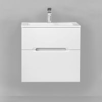 Тумба под раковину Jorno Modul 65 Mоl.01.62/P/W подвесная Белый глянец — фото 3, Тумбы под раковину