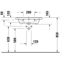 Товар: Раковина Duravit D-Neo 65 2367650000 Белая - фото 6 Раковина Duravit D-Neo 65 2367650000 Белая — фото 6, Раковины подвесные