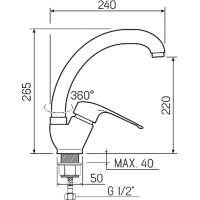 Смеситель для кухни Ростовская Мануфактура Сантехники SL50-011F Хром — фото 9, Смесители