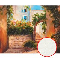 Фреска Ortograf Городской пейзаж живопись 5096 Фактура флок FLK Флизелин (2*1,6) Бежевый/Зеленый, Город/Пейзаж/Живопись арт-5096 (флок FLK) — фото 1, Фрески