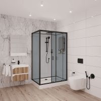 Душевая кабина Niagara Premium 120x80 NG-6912-01QR Black без гидромассажа — фото 2, Душевые кабины