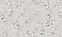 Обои Solo Sakura SL8666-25 Винил на флизелине (1,06*10) Серый/Розовый, Цветы — фото 3, Обои для стен