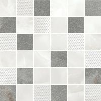 Керамическая мозаика Azori Opale Grey Mosaic 587433004 30х30 см — фото 1, Керамическая плитка
