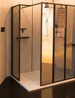 Товар: Душевая стенка Jacob Delafon Nouvelle Vague 40 E94WI40-MZ профиль Черный матовый стекло зеркальное - фото 3 Душевая стенка Jacob Delafon Nouvelle Vague 40 E94WI40-MZ профиль Черный матовый стекло зеркальное — фото 3, Боковые стенки