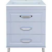 Тумба с раковиной Misty Терра 70 УТ000011808 Серая матовая — фото 1, Мебель для ванной