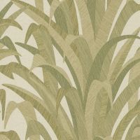 Обои Grandeco Cumaru CU 3010 Винил на флизелине (0,53*10,05) Бежевый/Зеленый, Листья — фото 1, Обои для стен