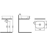 Раковина-чаша Bien Motto 49 MTLG05003FD0W5000 Белая — фото 2, Раковины