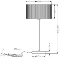 Товар: Настольная лампа Artelamp Mallorca A1021LT-1SS Серая Сталь - фото 3 Настольная лампа Artelamp Mallorca A1021LT-1SS Серая Сталь — фото 3, Настольные лампы