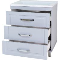 Товар: Тумба с раковиной Misty Терра 70 УТ000011808 Серая матовая - фото 2 Тумба с раковиной Misty Терра 70 УТ000011808 Серая матовая — фото 2, Мебель для ванной