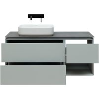 Тумба под раковину Allen Brau Infinity 120 L 1.21005.PWM подвесная Папирус матовый — фото 8, Тумбы под раковину