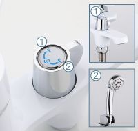 Смеситель для ванны Frap H41 F3241 Белый Хром — фото 5, Смеситель для ванны