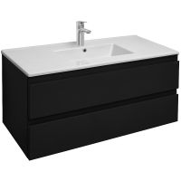 Тумба под раковину Jacob Delafon Madeleine 100 EB1318-J53 подвесная Черная матовая — фото 1, Тумбы под раковину
