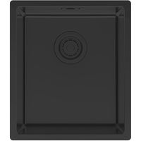 Кухонная мойка Paulmark Lassan 38 Uni LA38-MBN Черная матовая — фото 1, Кухонные мойки