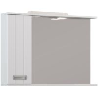 Зеркало со шкафом Vigo Diana 100 L z.DIA.100.L.El с подсветкой Белое с электровыключателем — фото 5, Зеркальные шкафы в ванную