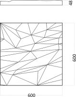 Товар: Гипсовая 3д панель Artpole Stells-2 D-0007-2 600x600 мм - фото 6 Гипсовая 3д панель Artpole Stells-2 D-0007-2 600x600 мм — фото 6, Гипсовые 3Д панели