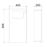 Контейнер для мусора Nofer 14104.P.S Сатин — фото 2, Мусорные ведра