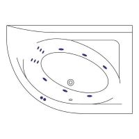 Товар: Акриловая ванна Excellent Aquarella 170x110 R WAEX.ARP17.LINE.CR с гидромассажем - фото 6 Акриловая ванна Excellent Aquarella 170x110 R WAEX.ARP17.LINE.CR с гидромассажем — фото 6, Ванны
