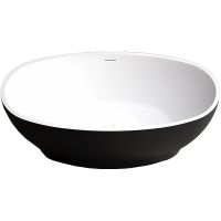 Акриловая ванна Abber 165х80 AB9207MB Черная без гидромассажа — фото 1, Акриловые ванны