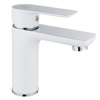 Смеситель для раковины Aquanet Arctic AF520-10СW Хром / Белый — фото 1, Смесители