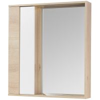 Товар: Зеркало со шкафом Aquaton Бостон 75 1A240302BN010 с подсветкой Дуб эврика Белый глянец - фото 4 Зеркало со шкафом Aquaton Бостон 75 1A240302BN010 с подсветкой Дуб эврика Белый глянец — фото 4, Зеркальные шкафы в ванную