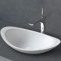 Раковина-чаша Abber Stein 60 AS2606 Белая матовая — фото 2, Раковины накладные