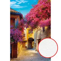 Фреска Ortograf Городской пейзаж 4588 Фактура бархат FX Флизелин (1,8*2,7) Бежевый/Розовый/Голубой, Город/Цветы — фото 1, Фрески