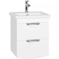 Тумба под раковину Style Line Жасмин 2 50 Люкс Plus ЛС-000010039 подвесная Белый глянец — фото 1, Мебель для ванной