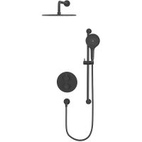 Душевая система Whitecross Y black YSET09TOPBL с термостатом Черная матовая — фото 2, Душевое оборудование. Душевая программа