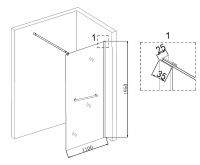 Товар: Душевая перегородка Niagara Nova 110 NG-681-11BLACK профиль Черный стекло прозрачное - фото 5 Душевая перегородка Niagara Nova 110 NG-681-11BLACK профиль Черный стекло прозрачное — фото 5, Душевые перегородки