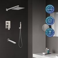 Товар: Душевая система Ростовская Мануфактура Сантехники SUS129-2S Нержавеющая сталь - фото 4 Душевая система Ростовская Мануфактура Сантехники SUS129-2S Нержавеющая сталь — фото 4, Душевое оборудование. Душевая программа