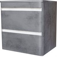 Тумба под раковину Style Line Атлантика Люкс Plus 80 подвесная Темный бетон арт-СС-00002283 — фото 4, Тумбы под раковину