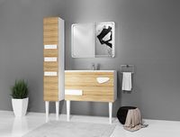 Зеркало Marka One Eco 90 У72594 с подсветкой Холодный свет 300 LED — фото 2, Мебель для ванной