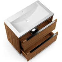 Товар: Тумба под раковину WellWant Rovero 80 WWTRN0821EB подвесная Дуб - фото 3 Тумба под раковину WellWant Rovero 80 WWTRN0821EB подвесная Дуб — фото 3, Мебель для ванной