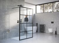 Товар: Душевая перегородка Excellent Fabrika 100x200 KAEX.4006.1000.LP профиль Черный стекло прозрачное - фото 2 Душевая перегородка Excellent Fabrika 100x200 KAEX.4006.1000.LP профиль Черный стекло прозрачное — фото 2, Душевые перегородки