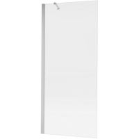 Душевая перегородка New Trendy New Soleo Chrome 90 K-0459 профиль Хром стекло прозрачное — фото 1, Душевые перегородки