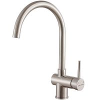 Смеситель для кухни Paulmark Bend Be212066-SS Нержавеющая сталь — фото 1, Смесители для кухни