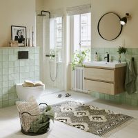 Тумба под раковину Aqwella Astrid 80 AST0108DD подвесная Дуб Давос — фото 6, Мебель для ванной