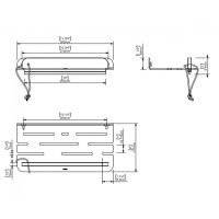 Товар: Металлическая полка Sonia Quick 185306 Черная матовая - фото 4 Металлическая полка Sonia Quick 185306 Черная матовая — фото 4, Полки для ванной и душа