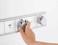 Смеситель для душа Hansgrohe RainSelect с термостатом Белый Хром арт-15355400 — фото 5, Смеситель для душа