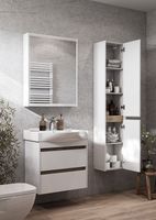 Тумба под раковину Aquaton Нортон 65 1A248801NT010 подвесная Белая глянцевая — фото 14, Мебель для ванной