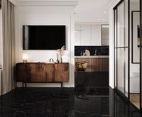 Керамогранит Laparet Nirvana Black черный полированный 60х120 см — фото 4, Керамогранит