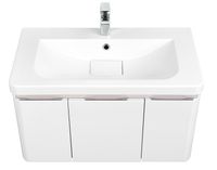 Тумба под раковину Aquaton Шерилл 85 1A208801SH010 подвесная Белая — фото 2, Тумбы под раковину