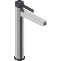 Смеситель для раковины GPD Gildo Colored MSL165-K-S Хром Черный — фото 1, Смесители