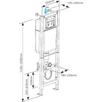 Товар: Инсталляция Cersanit Black 35 S-IN-BLACK-Cg-w для унитаза с клавишей смыва Хром - фото 3 Инсталляция Cersanit Black 35 S-IN-BLACK-Cg-w для унитаза с клавишей смыва Хром — фото 3, Инсталляции