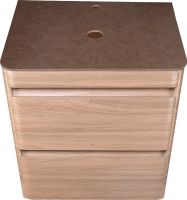 Тумба под раковину Style Line Атлантика Люкс Plus 60 подвесная Ясень перламутр арт-СС-00002217 — фото 7, Тумбы под раковину