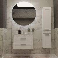 Тумба с раковиной SanVit Турин-2 75 kturin2075 подвесная Белая — фото 2, Тумбы с раковиной