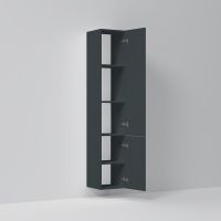 Товар: Шкаф пенал AM.PM Gem 30 R M90CHR0306GM подвесной Графит матовый - фото 5 Шкаф пенал AM.PM Gem 30 R M90CHR0306GM подвесной Графит матовый — фото 5, Пеналы для ванной комнаты