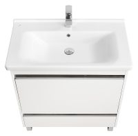 Тумба под раковину Aquaton Капри 80 1A230201KP010 подвесная Белая глянцевая — фото 5, Тумбы под раковину